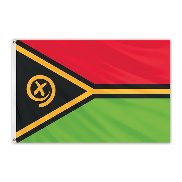 Global Flags Unlimited Vanuatu Outdoor Nylon Flag 4'x6' 203232
